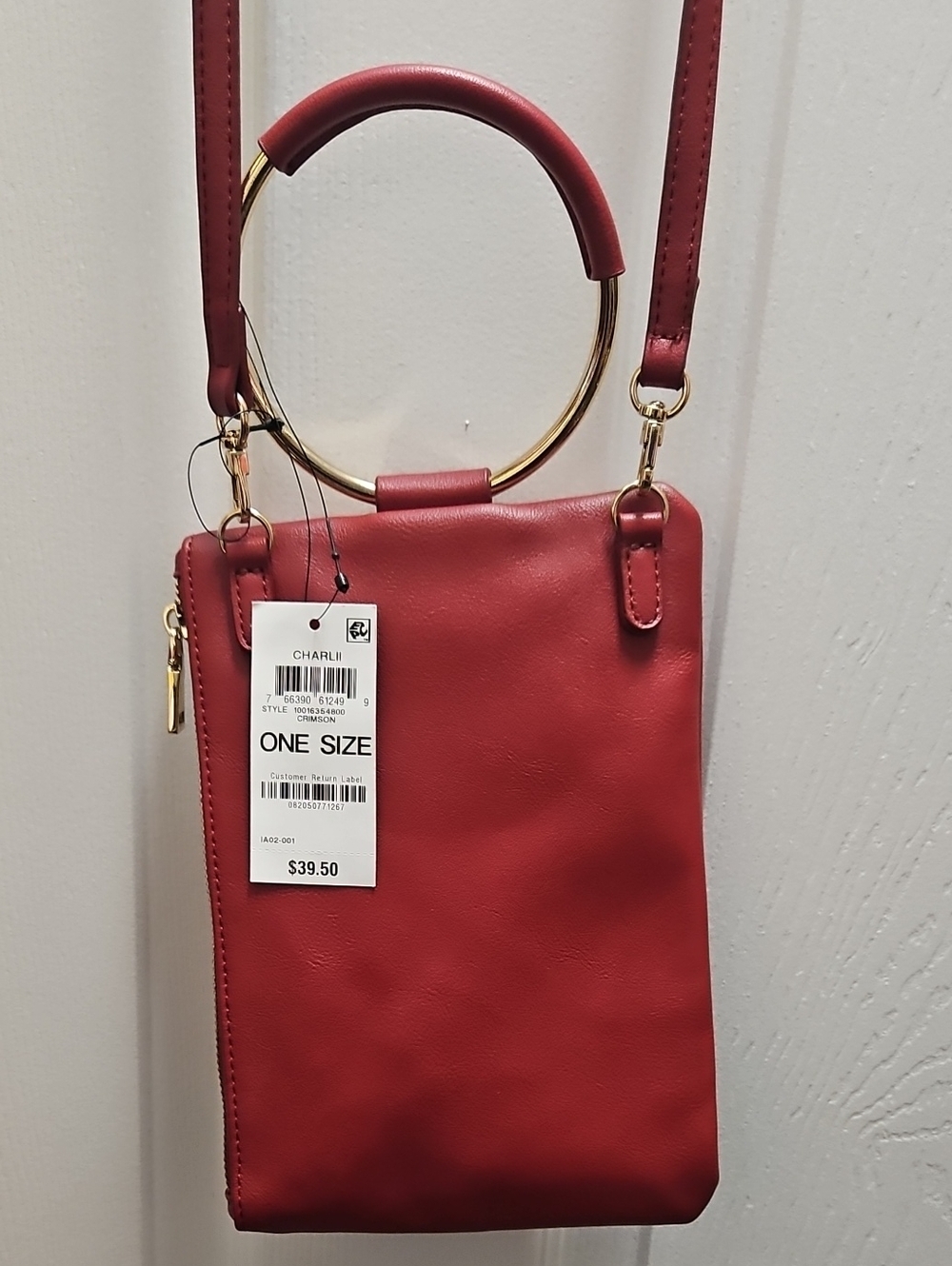 Crimson Red Crossbody Bag